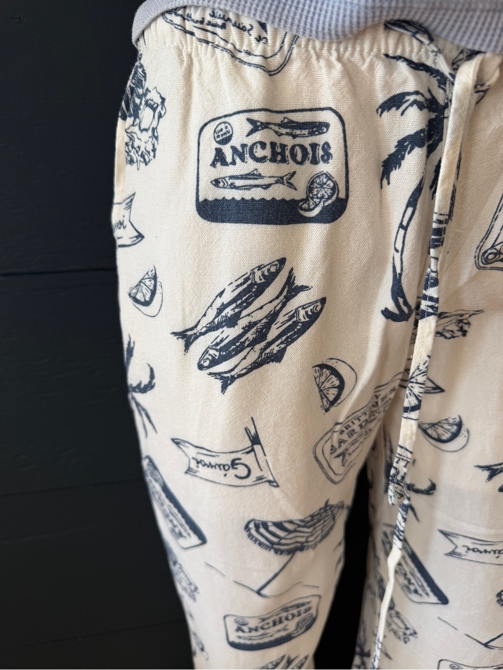 Cali 1850 Coastal Print Linen Blend Lounge Pants Size Small good condition ⛱️ - Picture 13 of 16